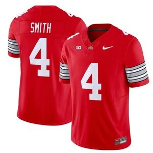 Mens/Youths Select Jeremiah Smith Stitched Jersey Scarlet Heritage Stripe Vapor